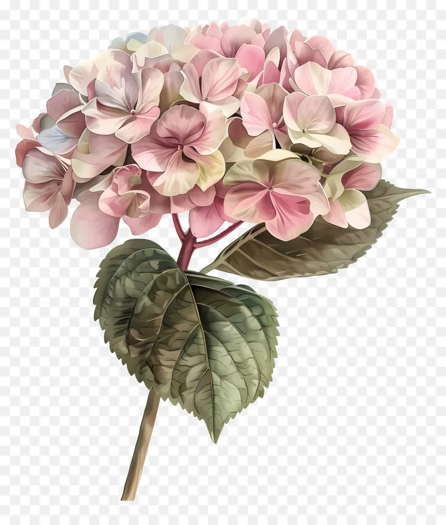 Hortênsia De Rosa，Flores Cor De Rosa PNG