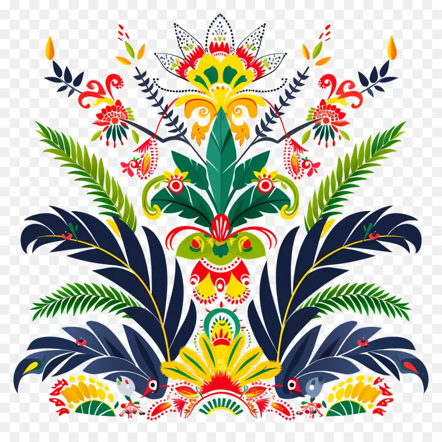 Bonalu，Floral Padrão PNG