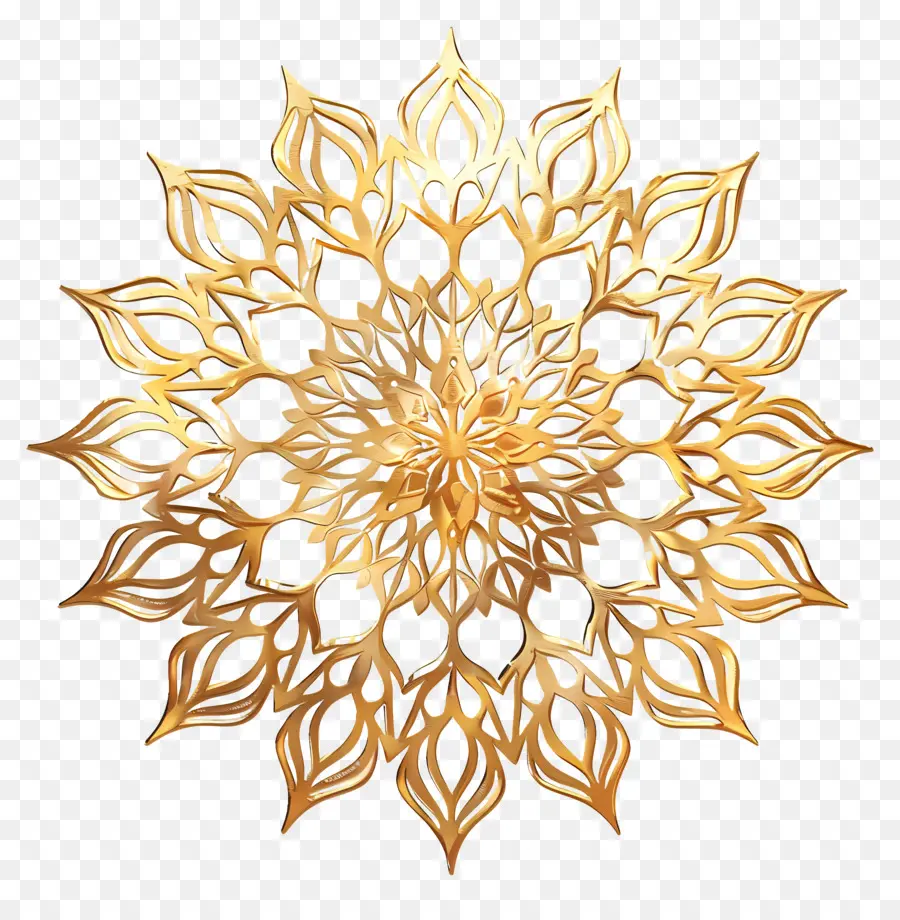 Padrão De Mandala De Ouro，Girassol Dourado PNG