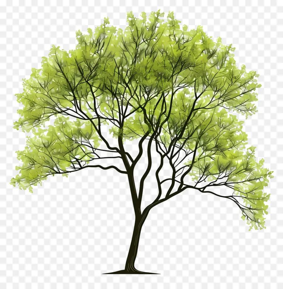 Simples árvore，Árvore De Algodão PNG