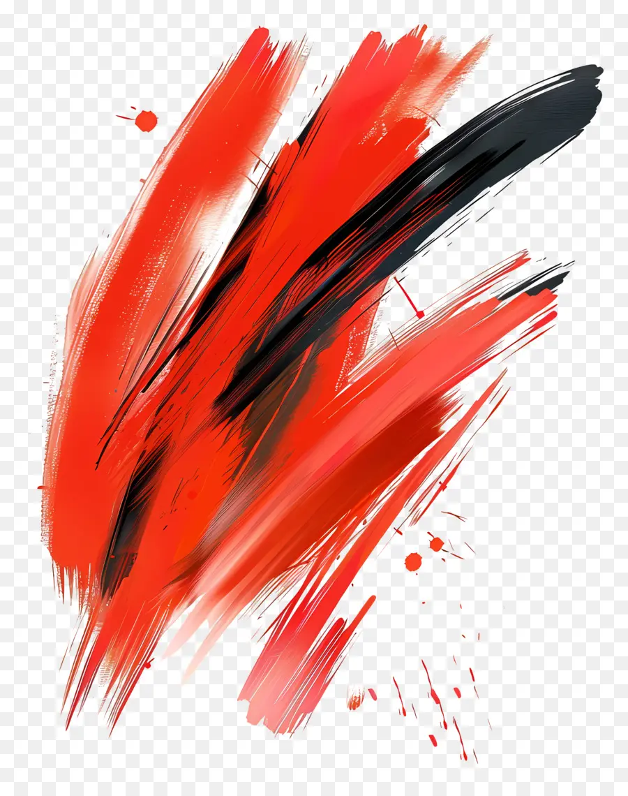 Pincelada Vermelha，A Arte Abstrata PNG