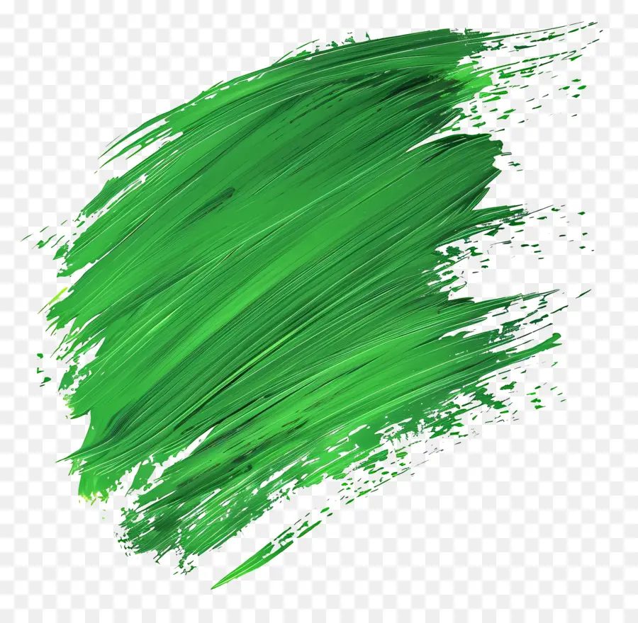 Pincelada Verde，Pincelada PNG