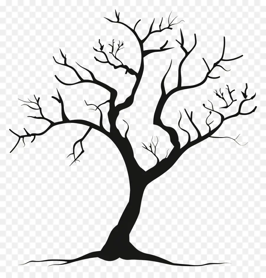 Árvore Preta Simples，árvore PNG