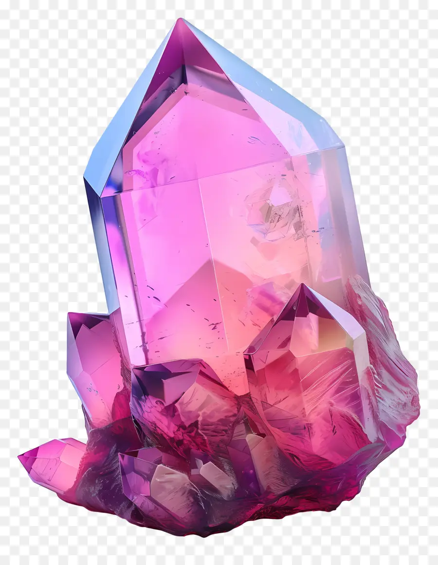 Cor De Rosa De Pedra Preciosa，Cristal PNG