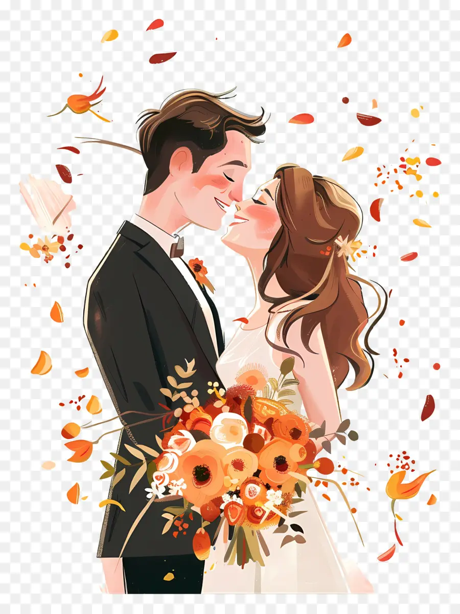 Casamento，Beijo Do Casamento PNG