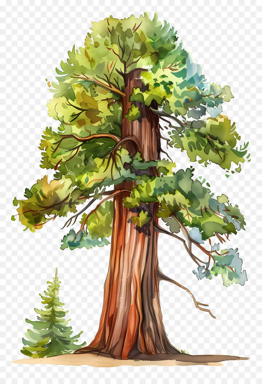 Sequóia，Árvore Sequoia Gigante PNG