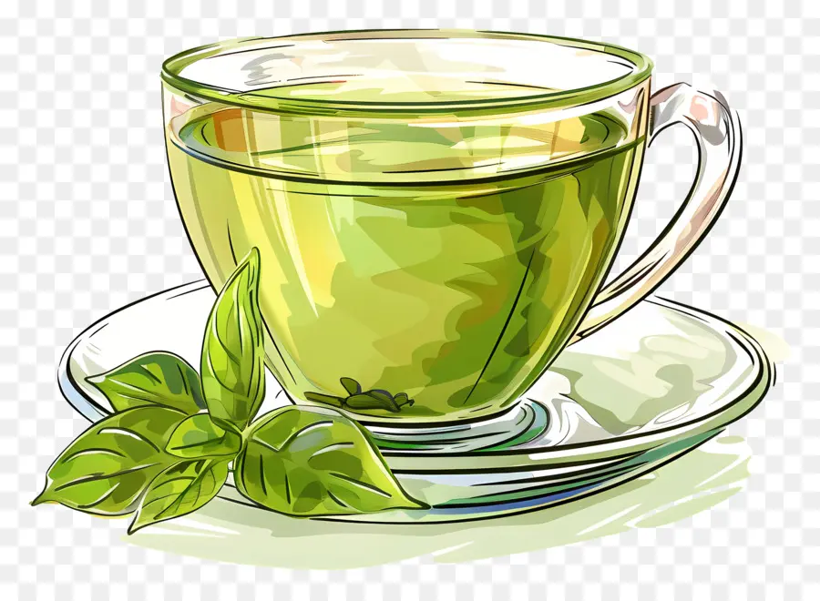 O Chá Verde，Limão PNG