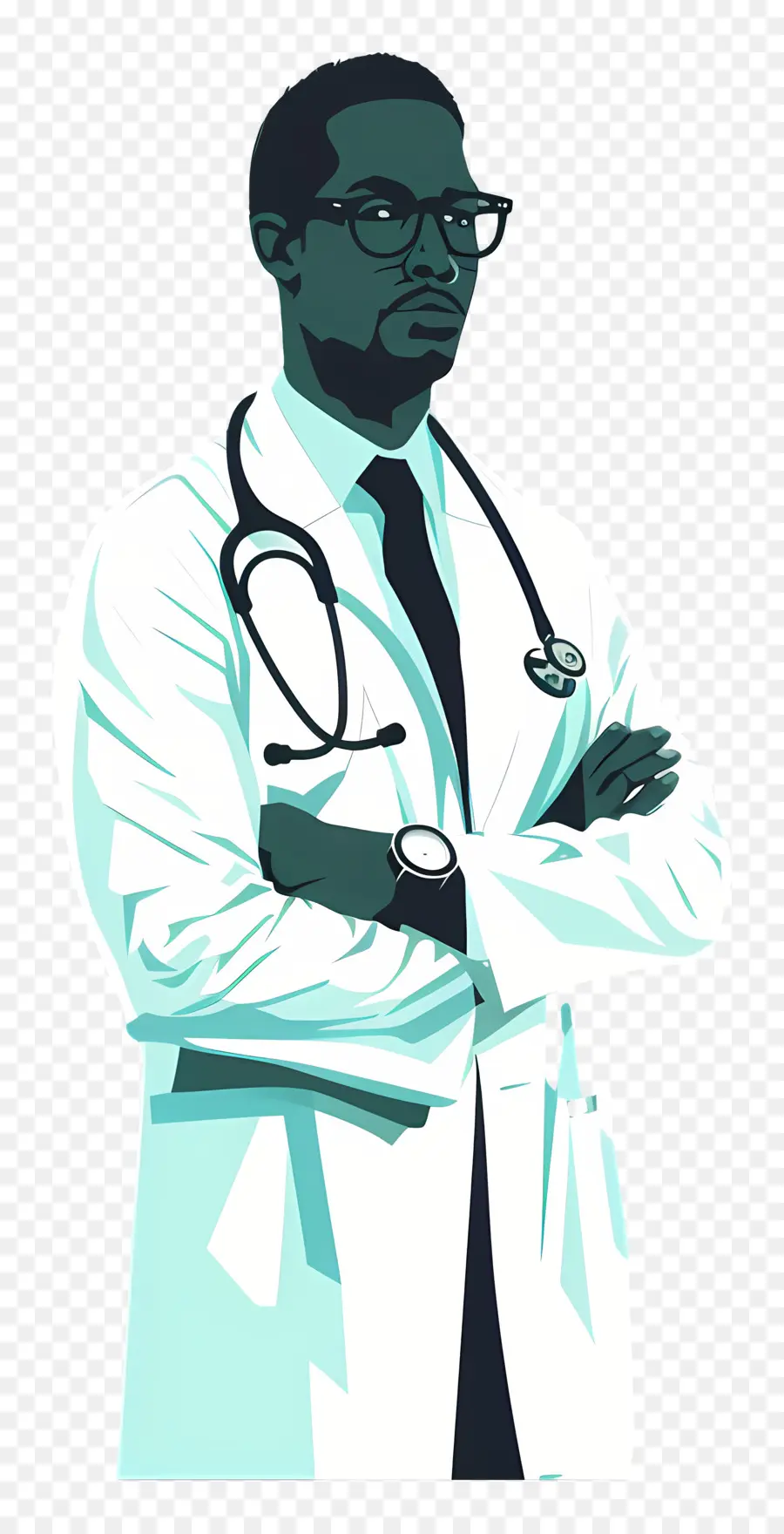 Doctor，Médico Afro Americano PNG