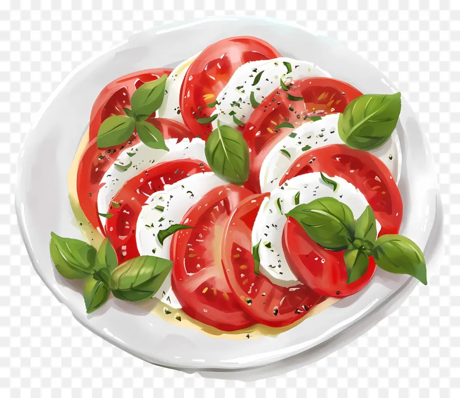 Salada Caprese，Tomate PNG