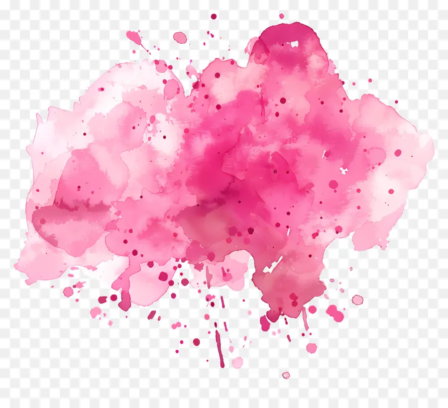 Respingo De Aquarela Rosa，Aquarela Rosa PNG