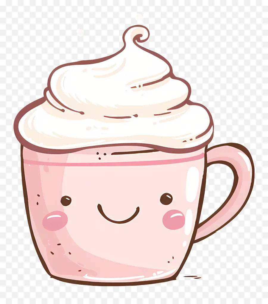 Chocolate Quente，Copo Fofo PNG