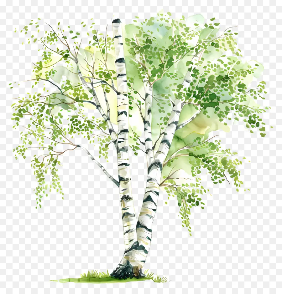 árvore De Vidoeiro，Birch Branco PNG