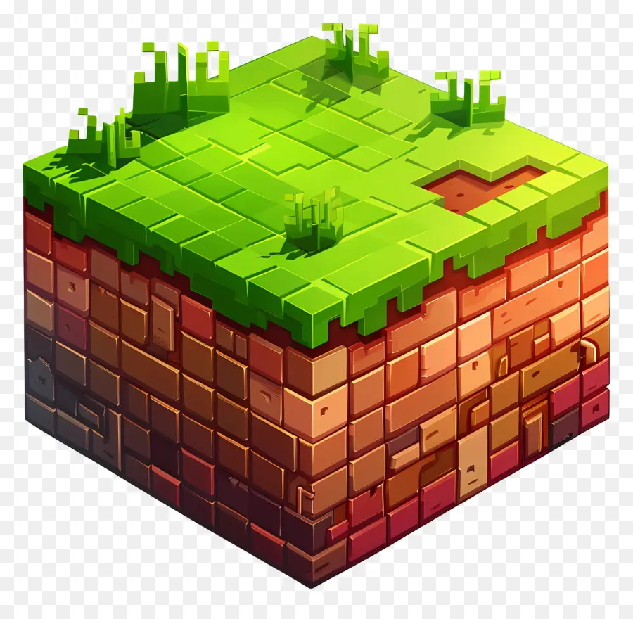Minecraft，O Verde Da Relva PNG
