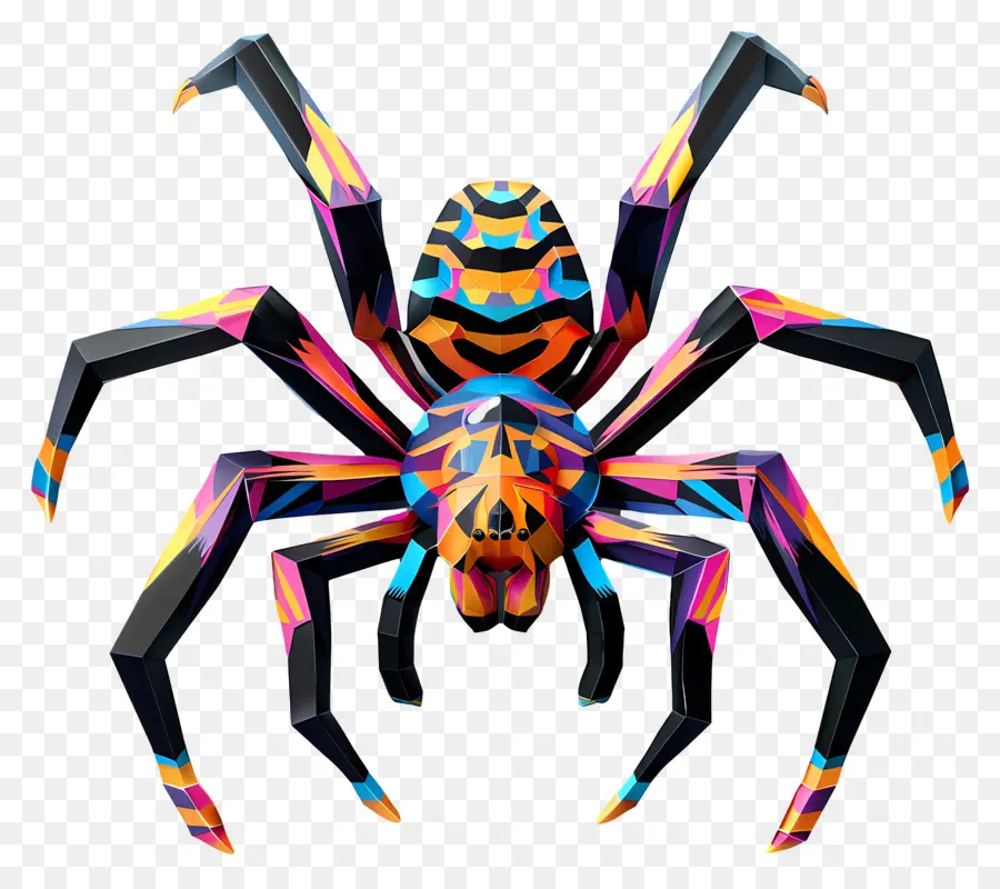 Aranha，Aranha Colorida PNG