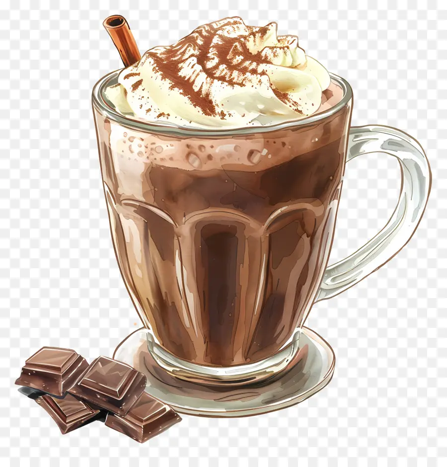 Chocolate Quente，Chantilly PNG