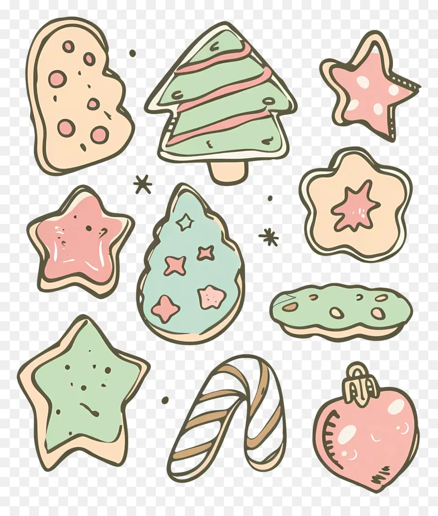 Biscoitos De Natal，Biscoitos PNG