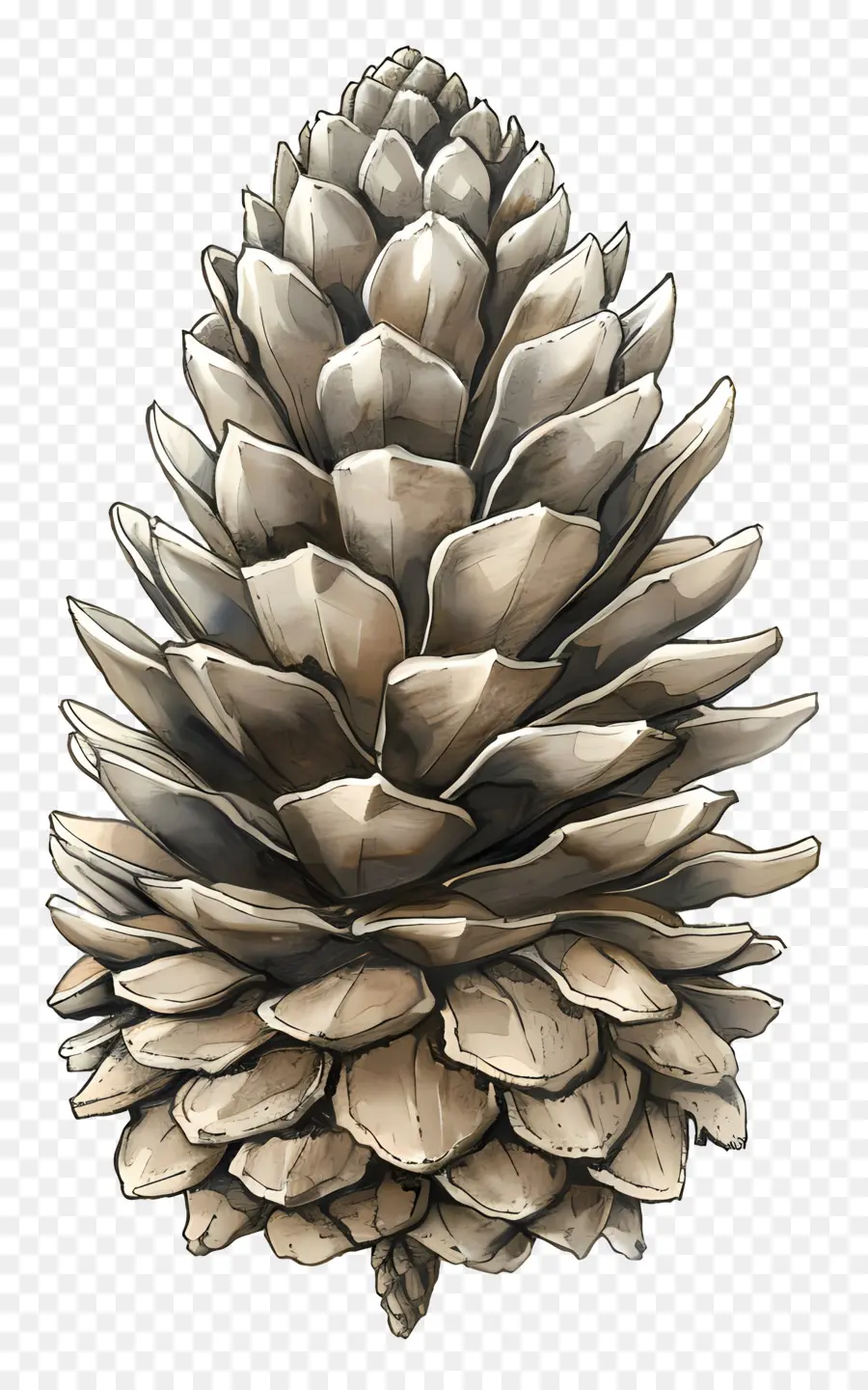 Pinecone，Pinha PNG