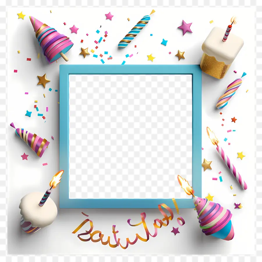 Moldura De Aniversário，Quadro PNG