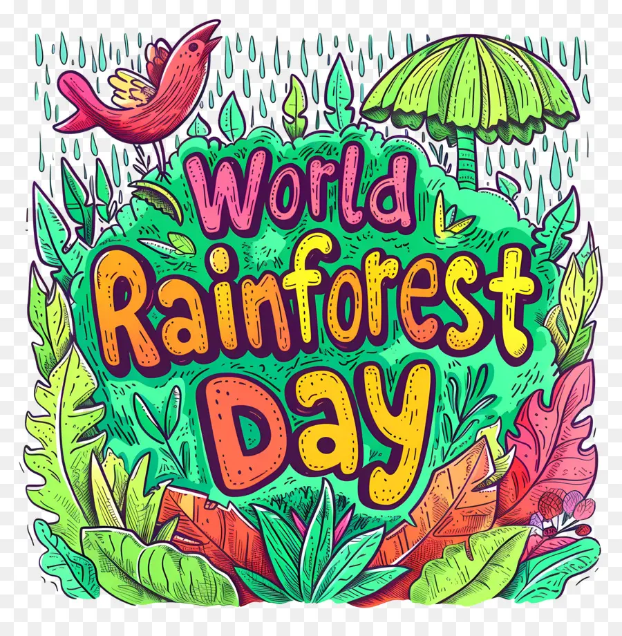 Dia Da Floresta Tropical Mundial，Mão Com Letras PNG