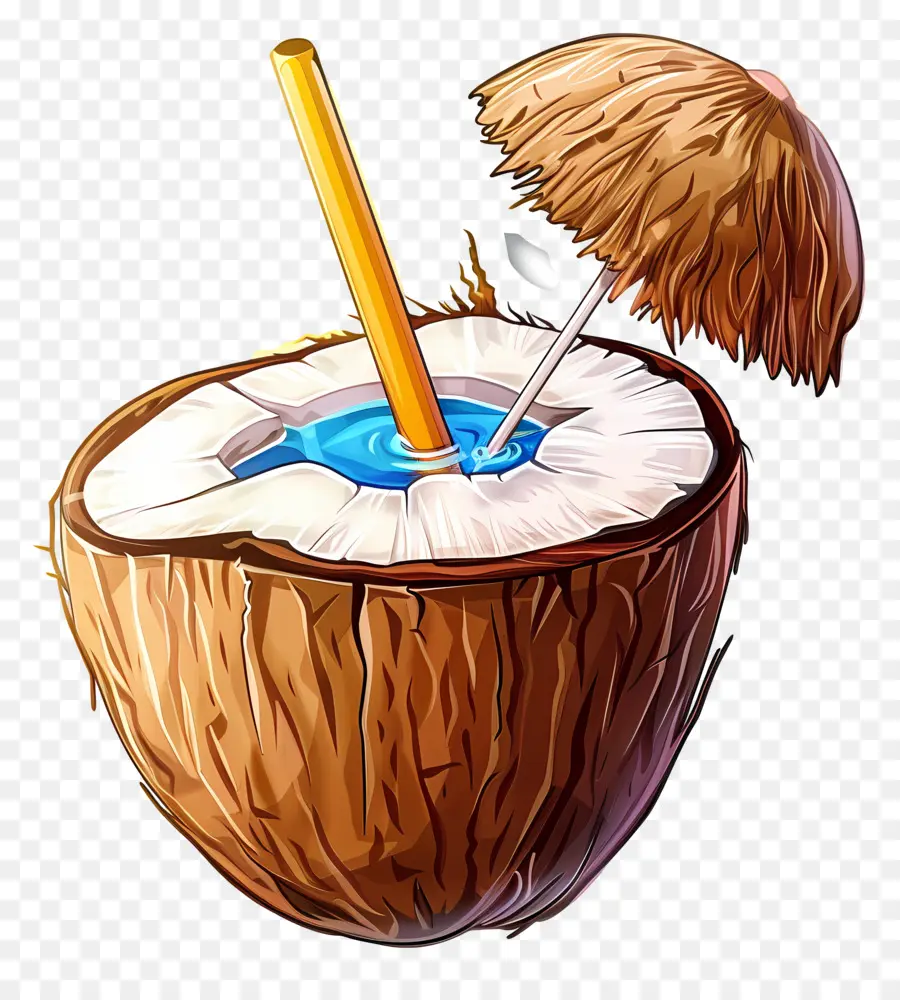 Adesivo De Bebida De Coco，Bebida De Coco PNG