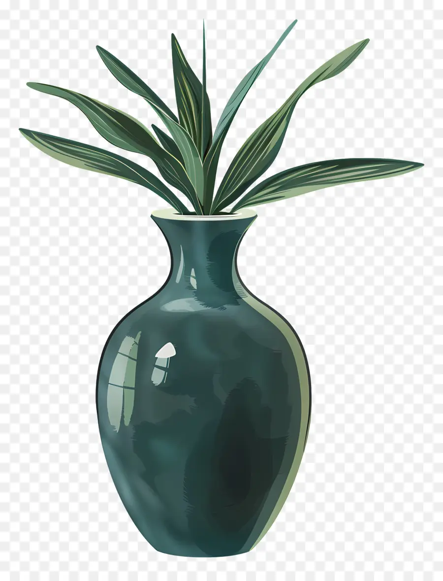 Vaso Verde，Black Background PNG