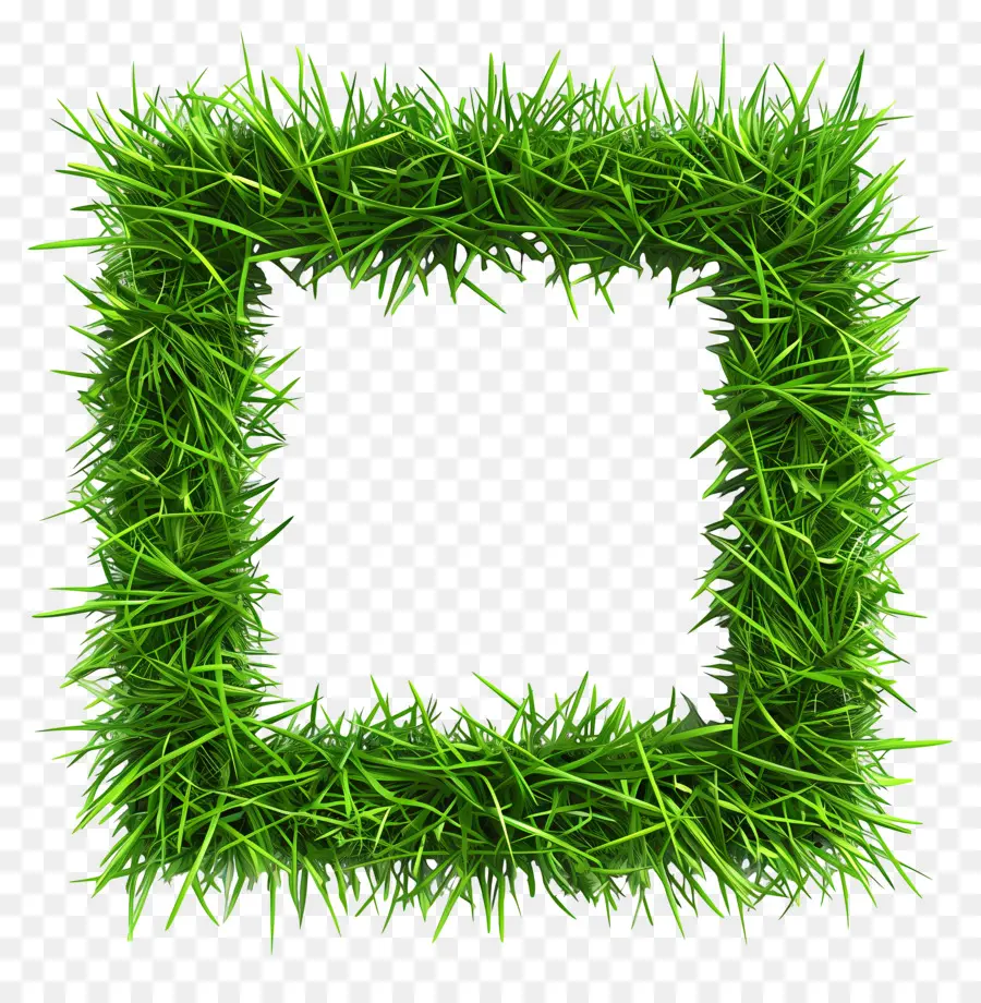 Quadro Fluzzy，Grass Quadrada PNG