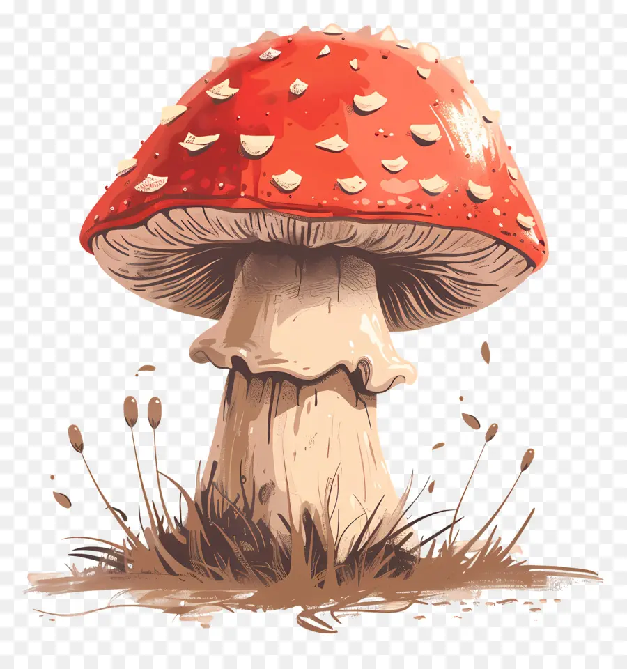 Cogumelo，Toadstool Vermelho PNG