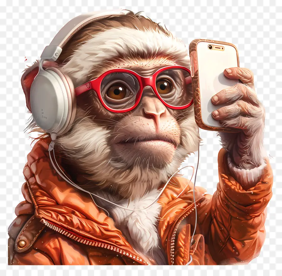 Animal De Selfie，Macaco PNG