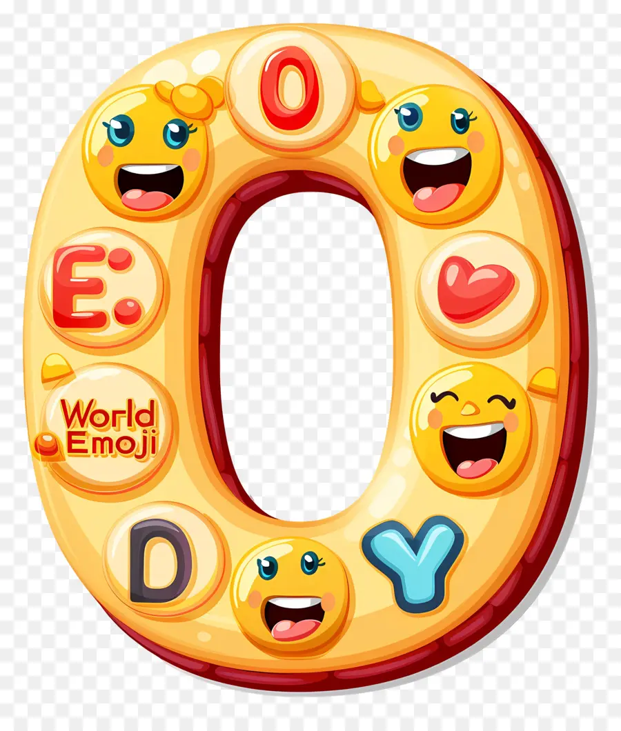 Mundo Emoji Dia，Número 0 PNG