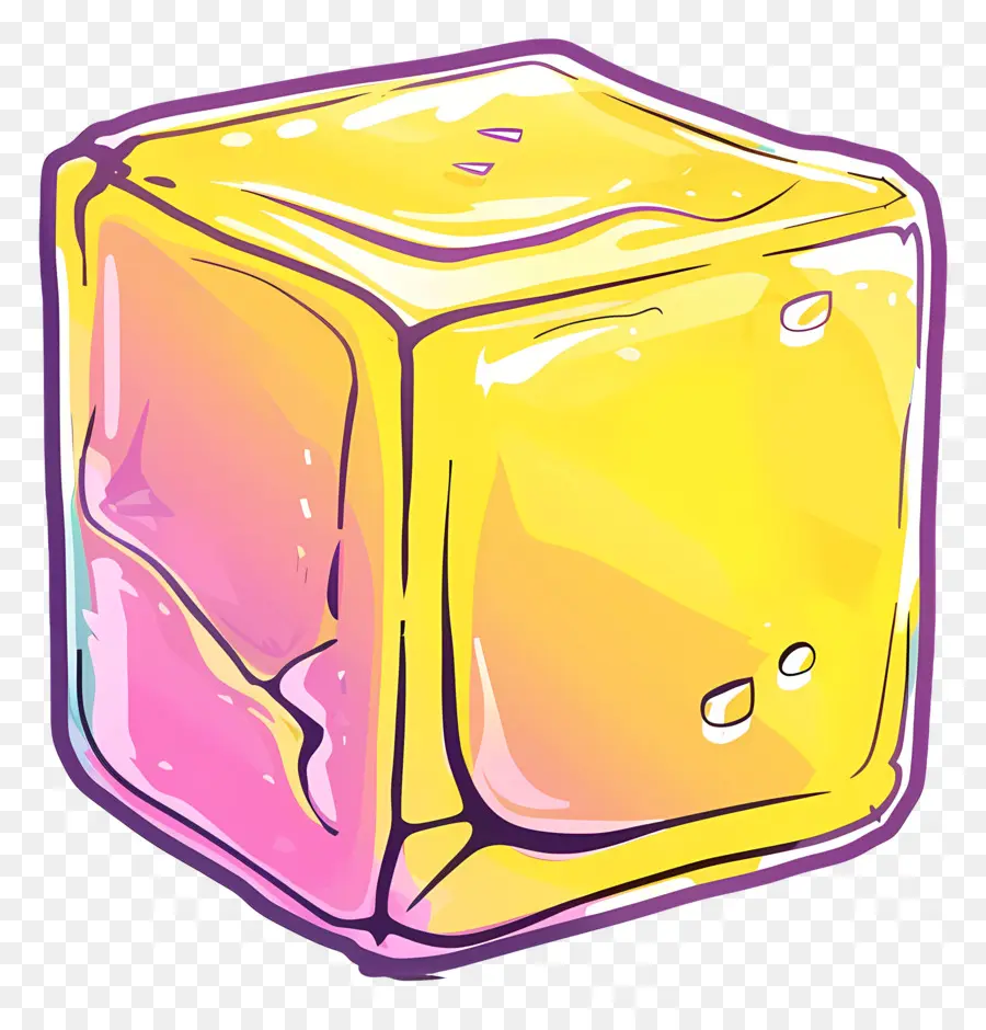 Cubo，Cubo De Gelo Colorido PNG