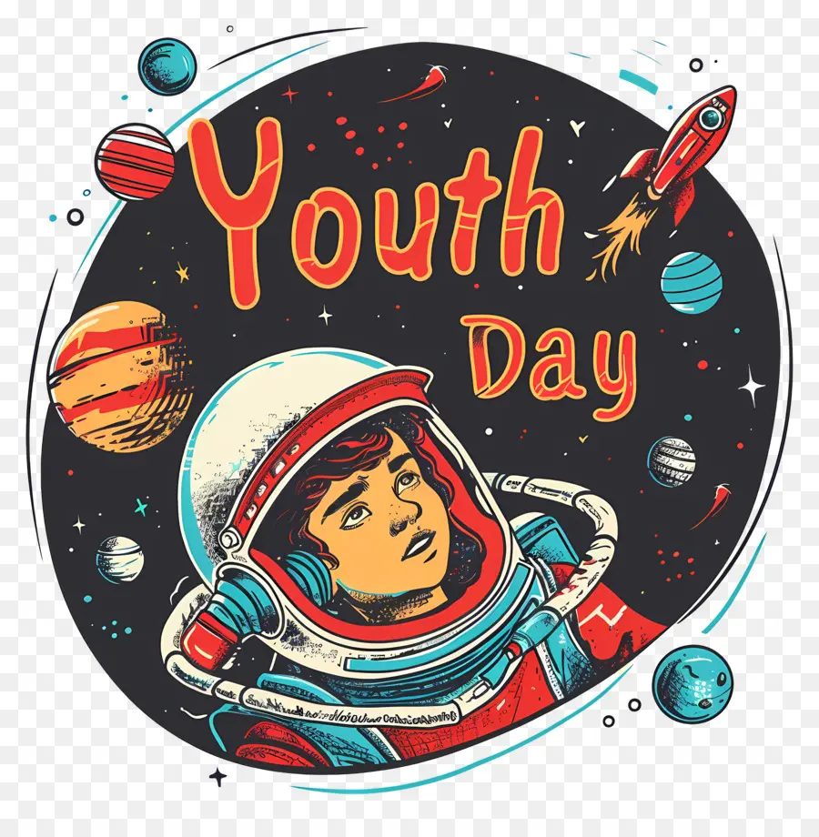 Dia Internacional Da Juventude，Astronauta PNG