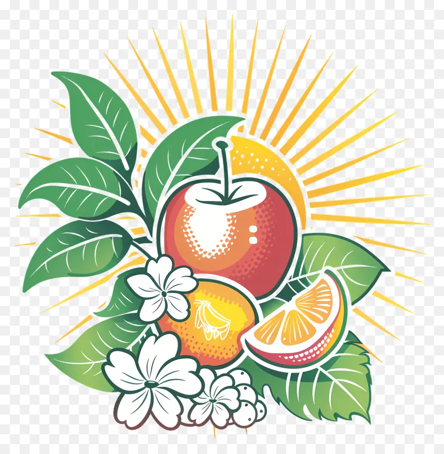 O Verão Começa，Frutas PNG