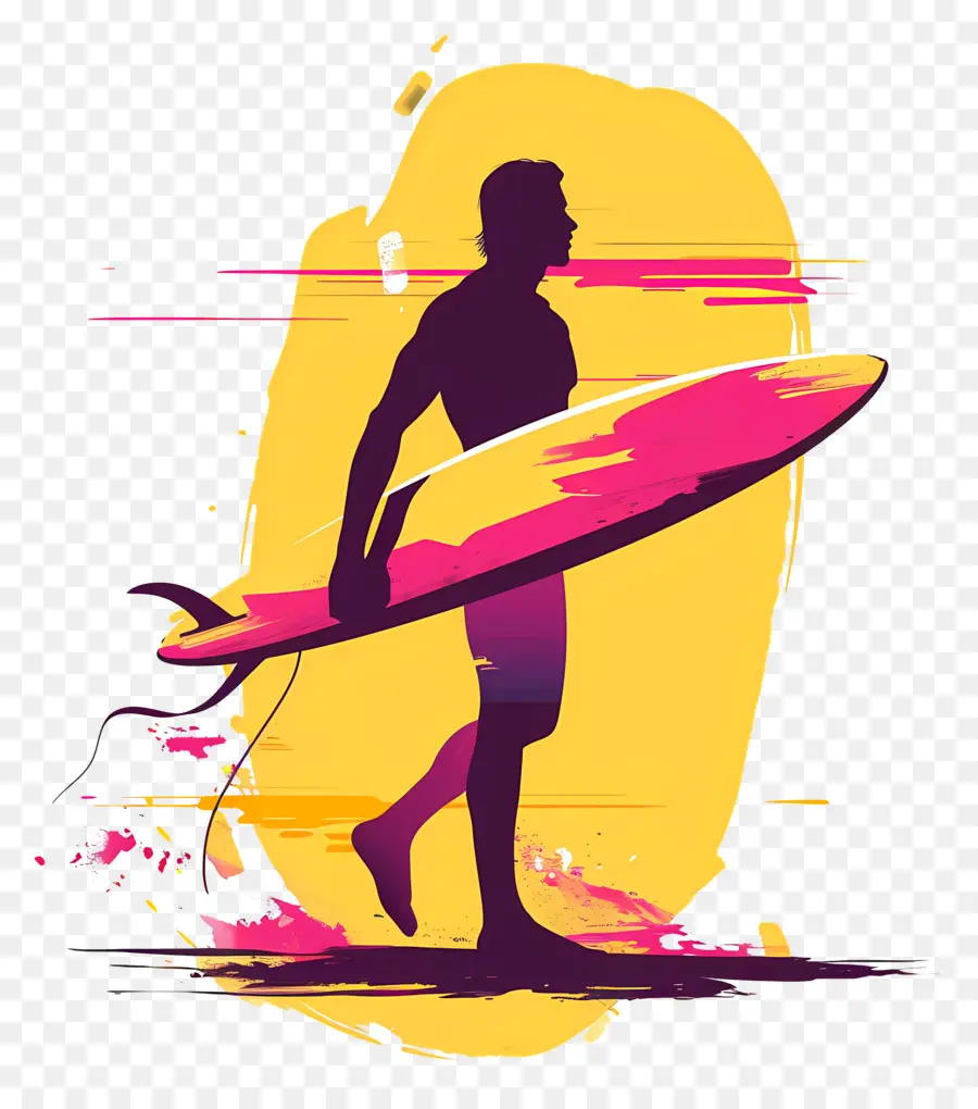 Surfista，Prancha De Surf PNG