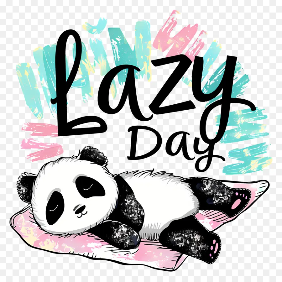 Dia Preguiçoso，Panda PNG