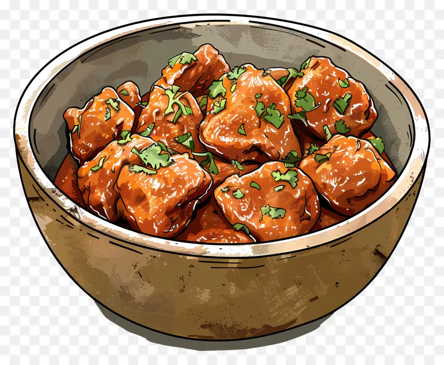 Frango Tikka Masala，Tigela De Caril PNG