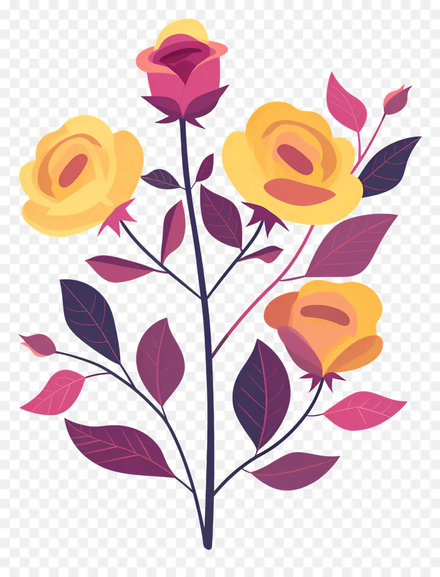Rosas，Rosas Amarelas PNG