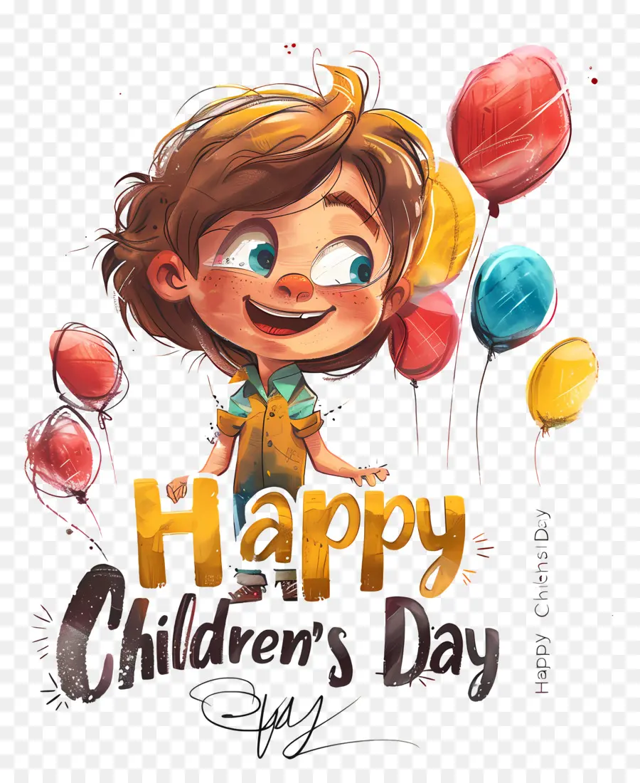 Feliz Dia Das Crianças，Cartoon Menino PNG