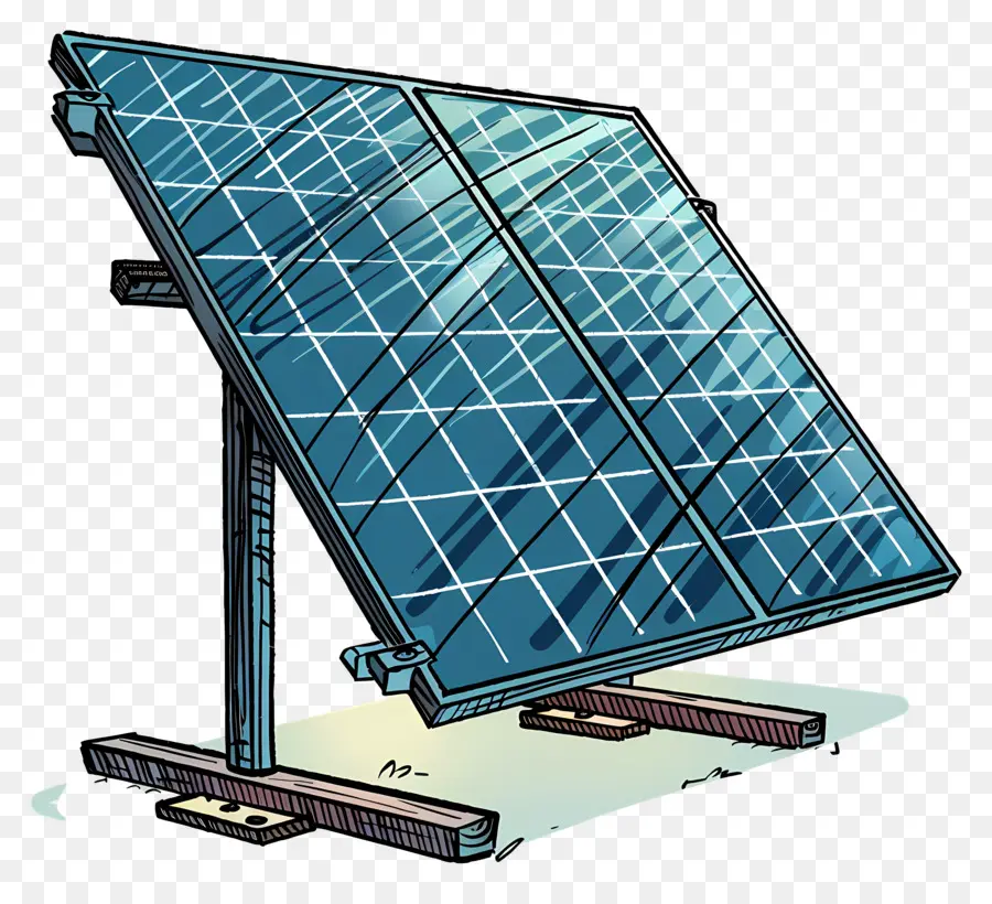 Painel Solar，Polo De Aço PNG