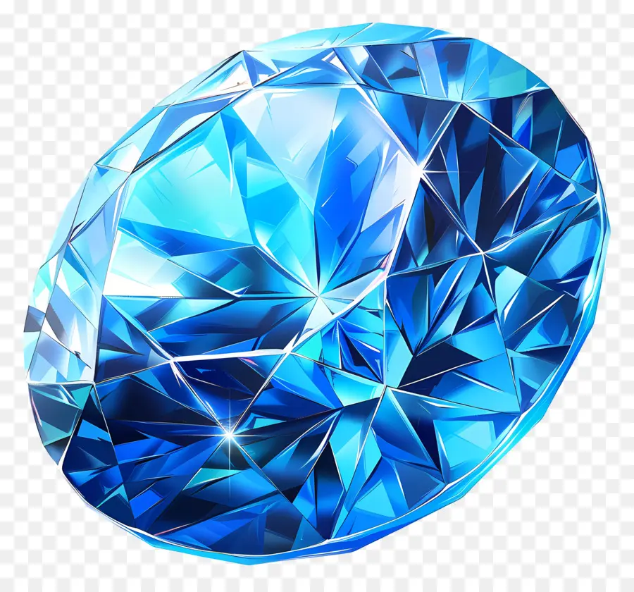 Pedra Preciosa Azul，O Diamante Azul PNG