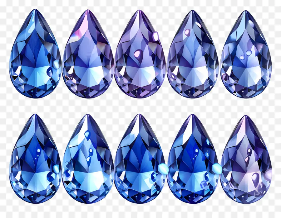 Pedra Preciosa Azul，Cristal PNG