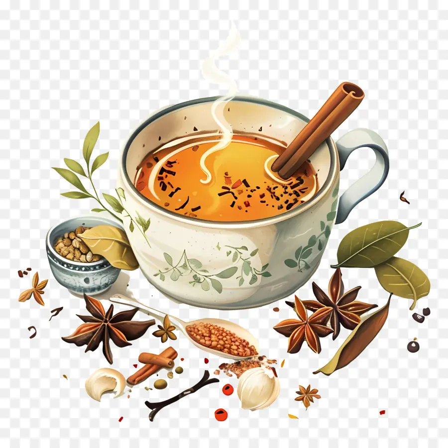 Masala Chai，Chocolate Quente PNG