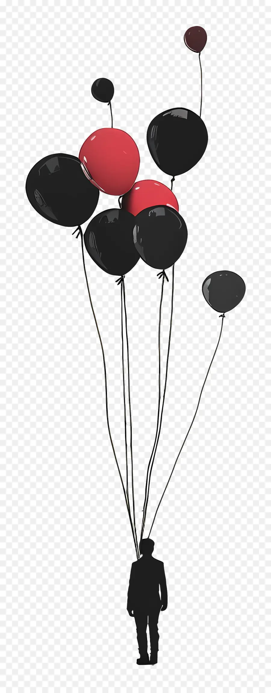 Balões，Desenho A Preto E Branco PNG