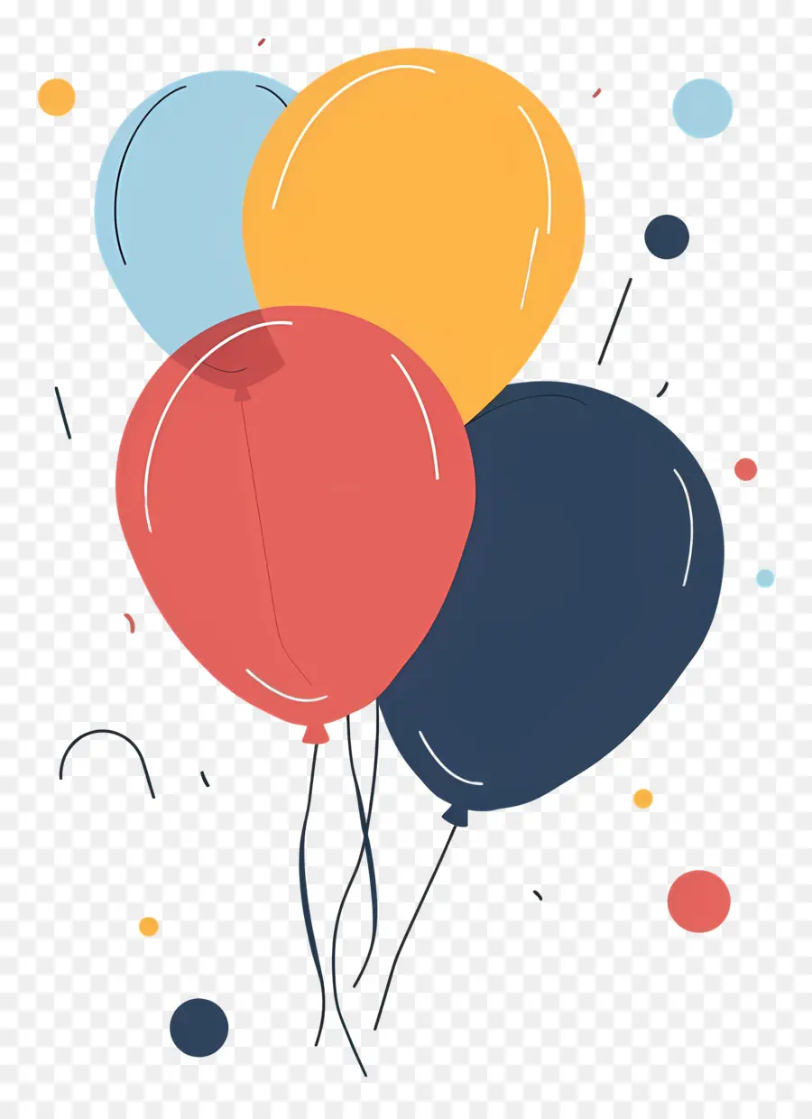 Balões，Balões Coloridos PNG