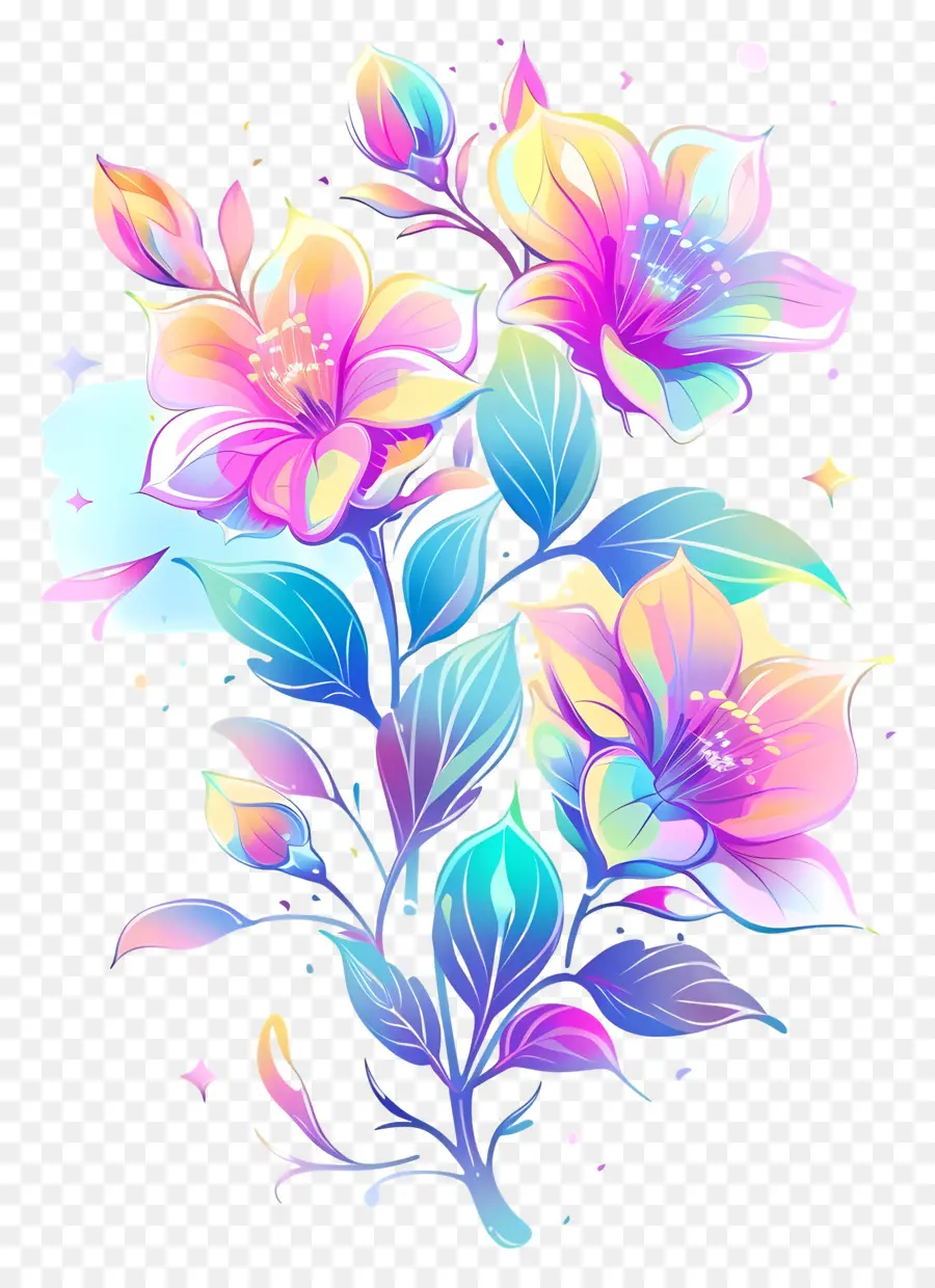 Flor，Pintura Em Aquarela PNG