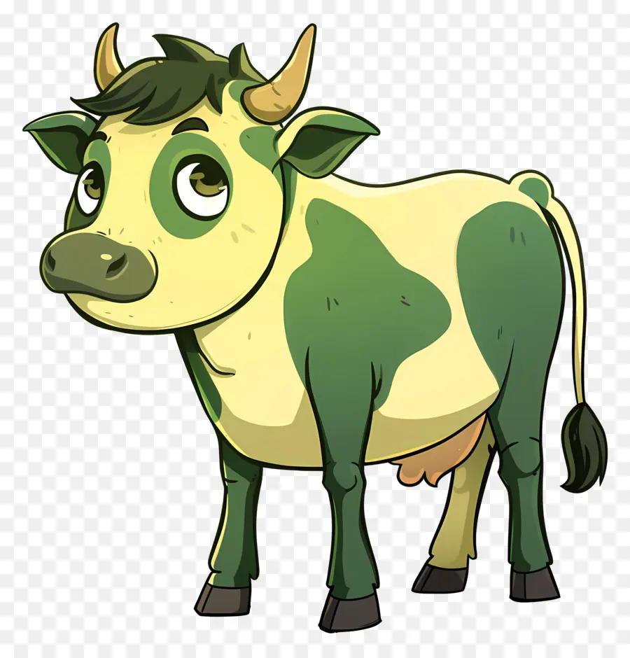 Cow，Vaca Verde PNG