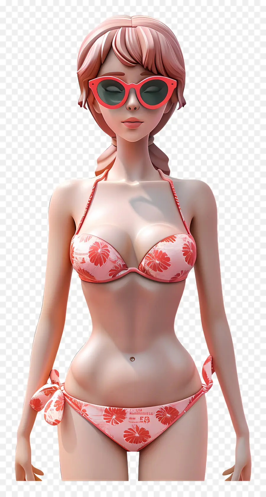 Bikini，Garota De Biquíni Rosa PNG