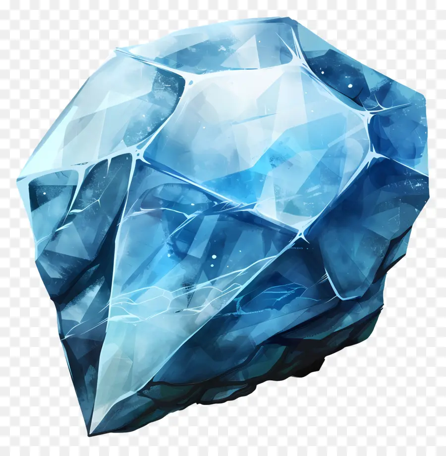 Pedra Preciosa Azul，Cristais Azuis PNG