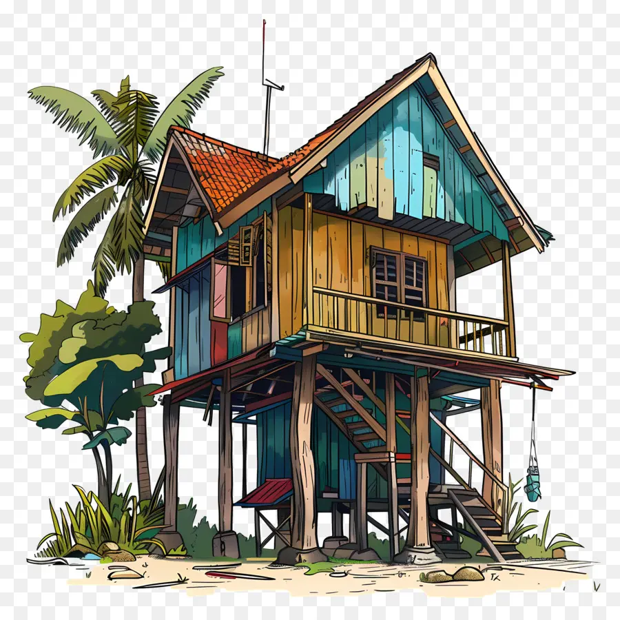 Kampung House，Ilha Tropical PNG