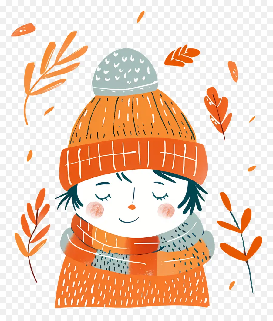 Outono Frio，Desenhado A Mão Ilustração PNG