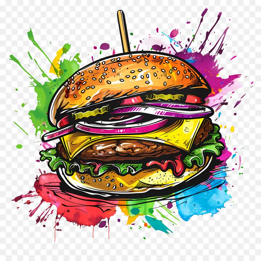 Burger，Hamburger PNG